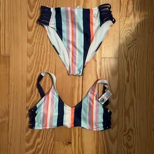 Born Primitive Multicolor Striped Bikini